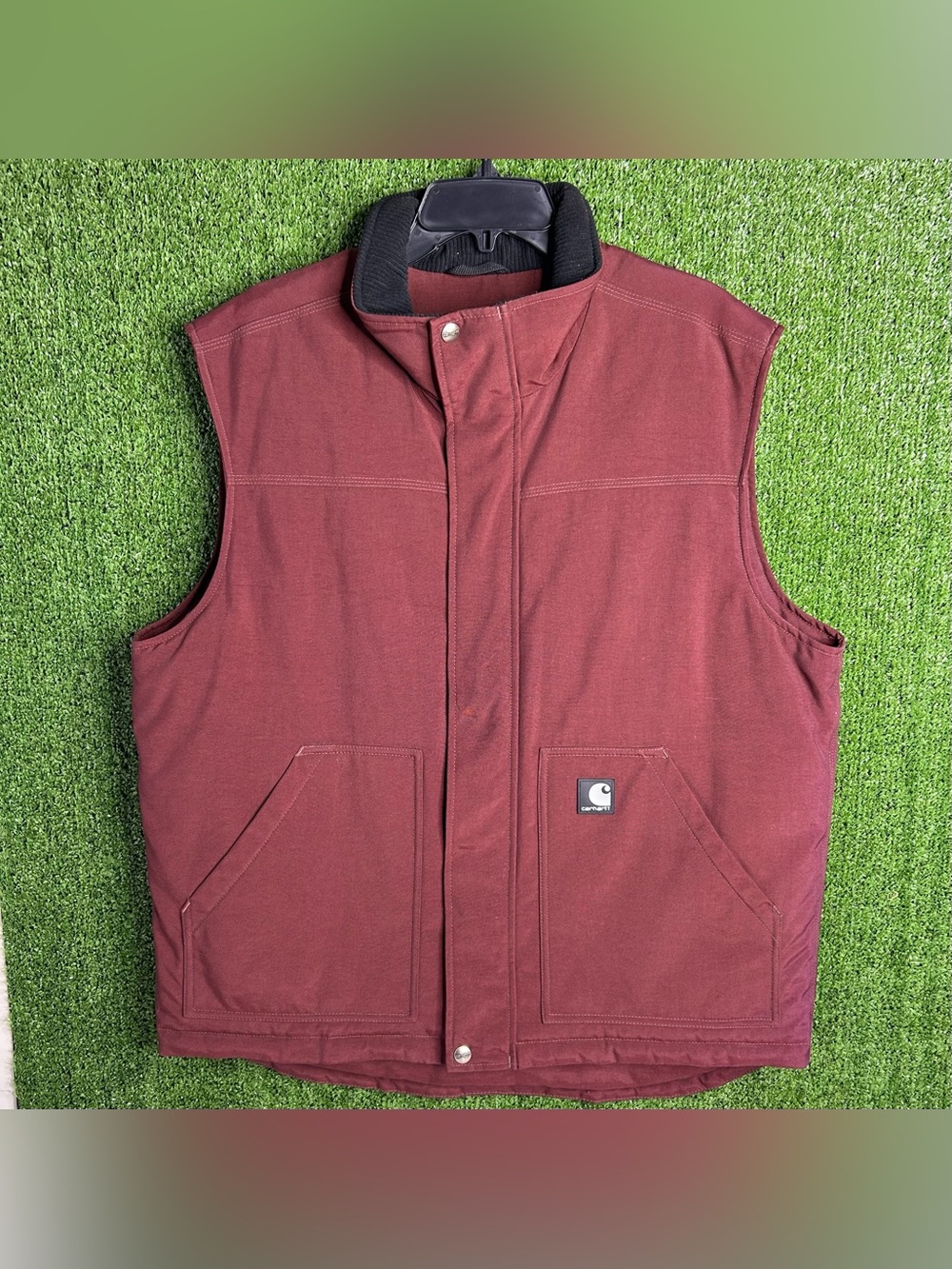 Carhartt Nylon Insulated Work Vest Redwood V27 RDW Men’s Size Large